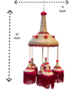 Jute Jhoomer with PomPom & Tassels Festive Decor La Vie Bien Jute Jhoomer with PomPom & Tassels
