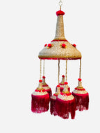Jute Jhoomer with PomPom & Tassels Festive Decor La Vie Bien Jute Jhoomer with PomPom & Tassels