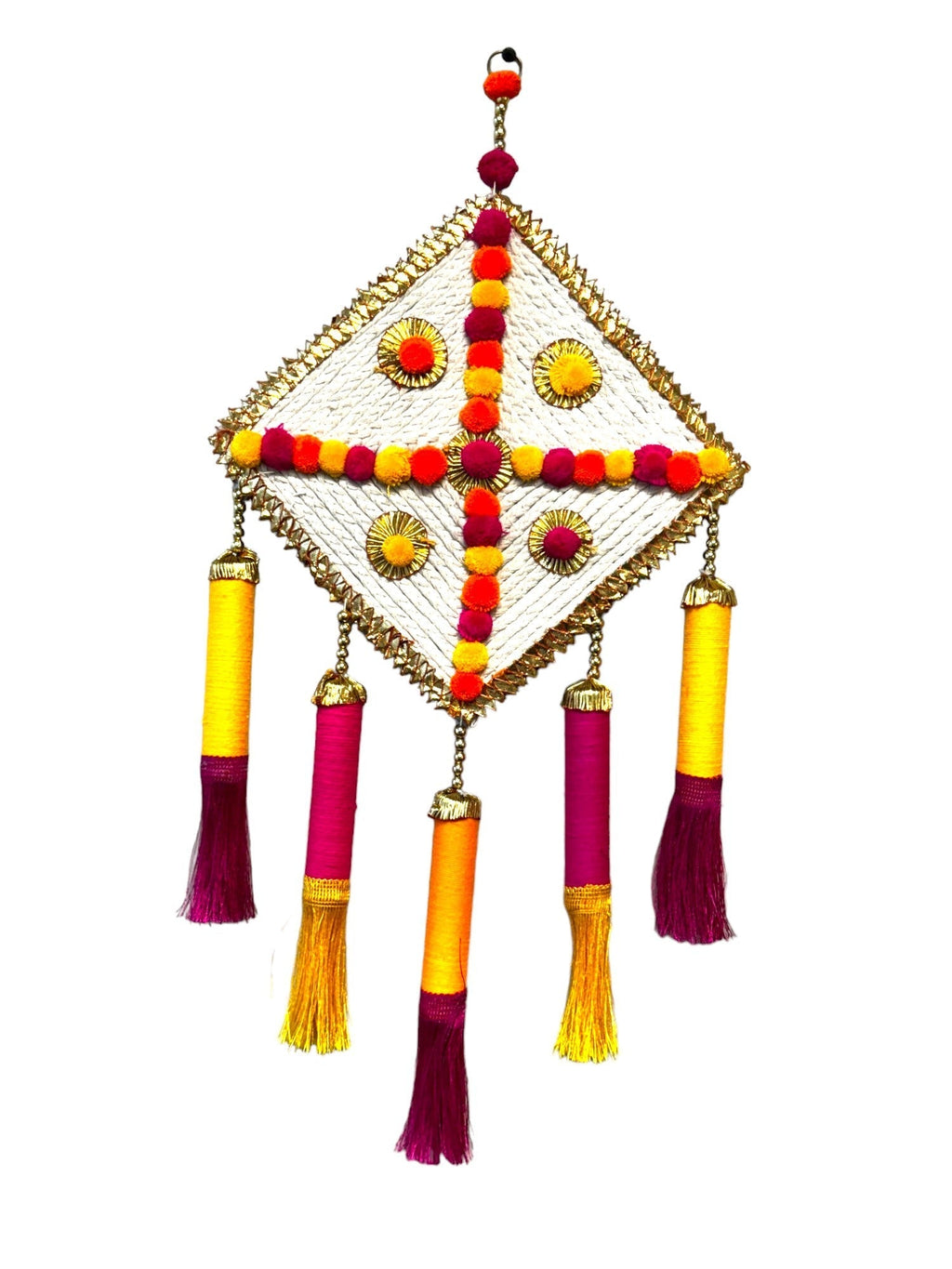 Jute Kite & Tassels Hanging Festive Decor La Vie Bien Jute Kite & Tassels Hanging