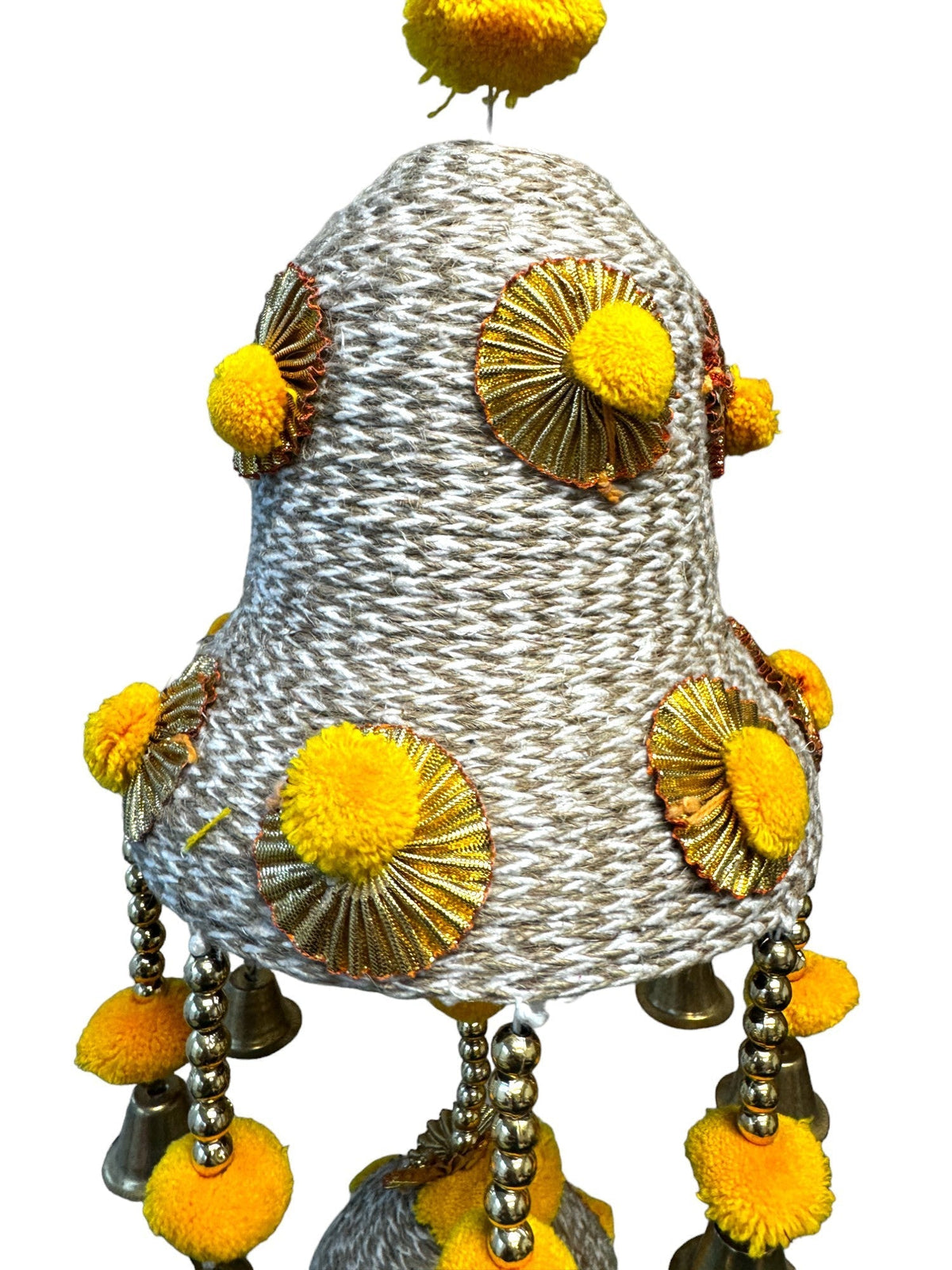 Jute Lari with Bell Shape & PomPom Festive Decor La Vie Bien Jute Lari with Bell Shape & PomPom