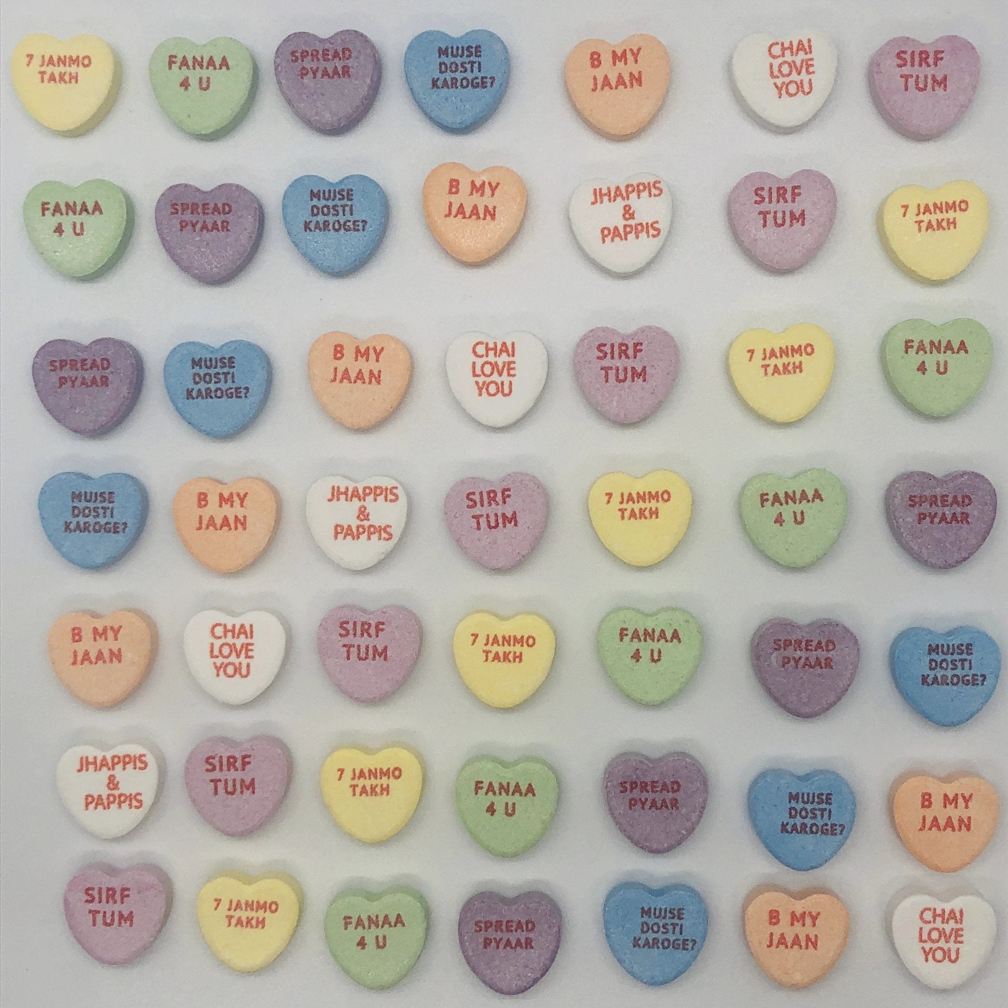 Sweet Desi Candy Hearts by Modern Desi