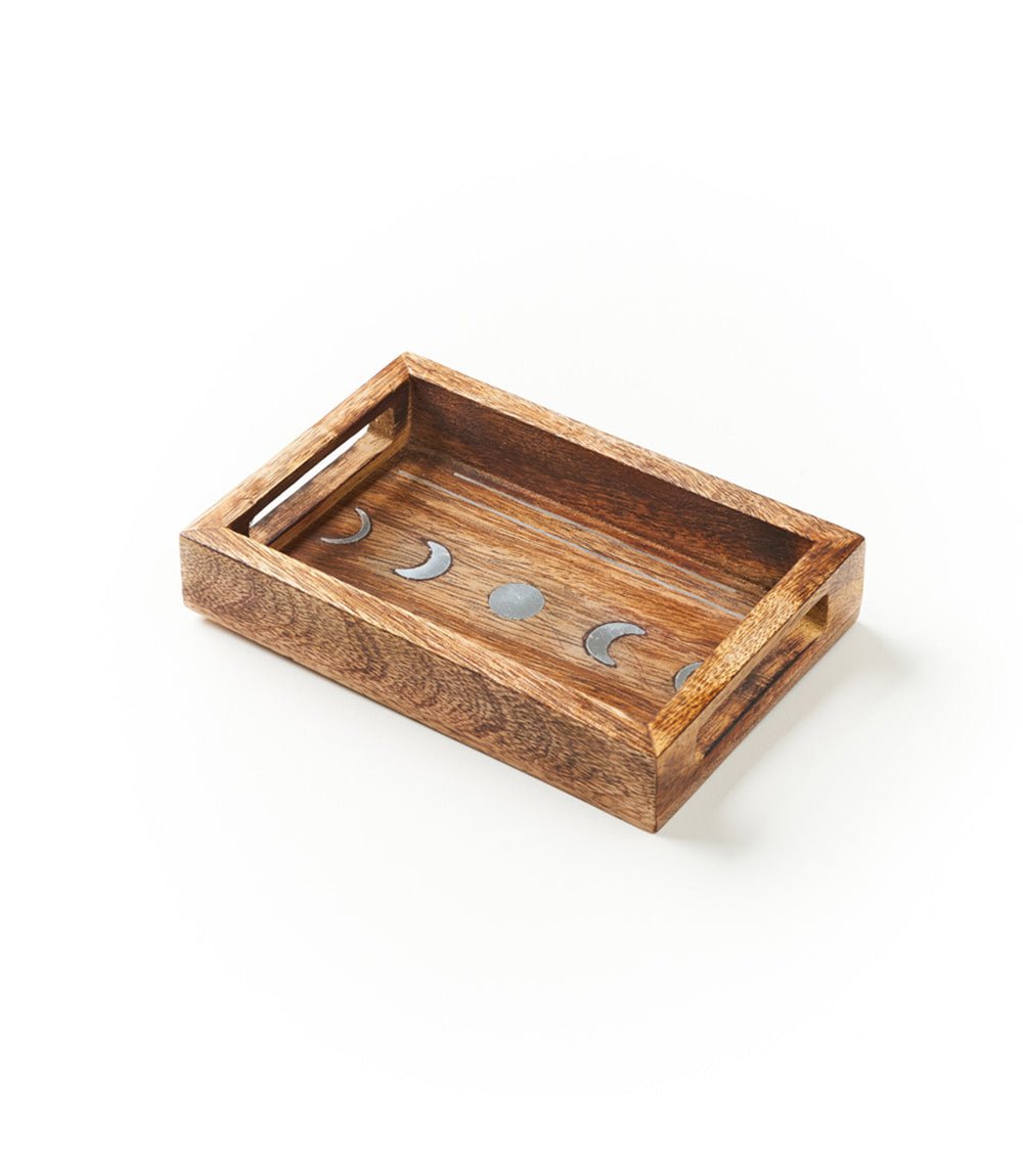 Jyotisha Celestial Rectangular Catch-all Tray - Brass Inlay HME stock line La Vie Bien Jyotisha Celestial Rectangular Catch-all Tray - Brass Inlay