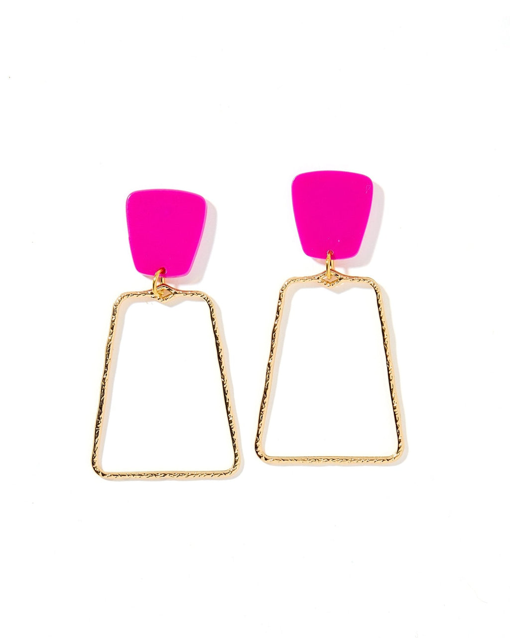 Kaelyn Statement Earrings - Magenta