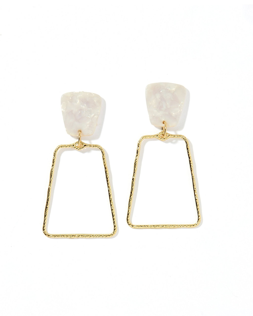 Kaelyn Statement Earrings - Pearl