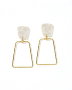 Kaelyn Statement Earrings - Pearl