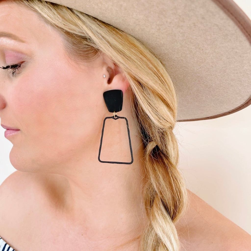 Kaelyn Statement Earrings - True Black