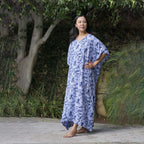 Kaftan Dress Rayon Blue Marble Lightweight Dress La Vie Bien Kaftan Dress Rayon Blue Marble Lightweight