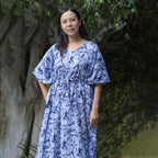 Kaftan Dress Rayon Blue Marble Lightweight Dress La Vie Bien Kaftan Dress Rayon Blue Marble Lightweight