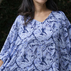 Kaftan Dress Rayon Blue Marble Lightweight Dress La Vie Bien Kaftan Dress Rayon Blue Marble Lightweight