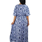 Kaftan Dress Rayon Blue Marble Lightweight Dress La Vie Bien Kaftan Dress Rayon Blue Marble Lightweight