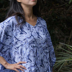 Kaftan Dress Rayon Blue Marble Lightweight Dress La Vie Bien Kaftan Dress Rayon Blue Marble Lightweight