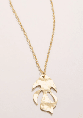 Kai Leaf Necklace – 28" La Vie Bien Kai Leaf Necklace – 28"
