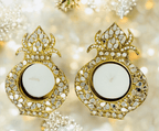 Kalash Shaped Mirror Diyas/ T-Light Holder La Vie Bien Kalash Shaped Mirror Diyas/ T-Light Holder
