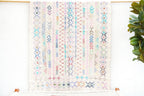 Kaleidoscope Hand - stitched Cotton Tribal Kantha Throw