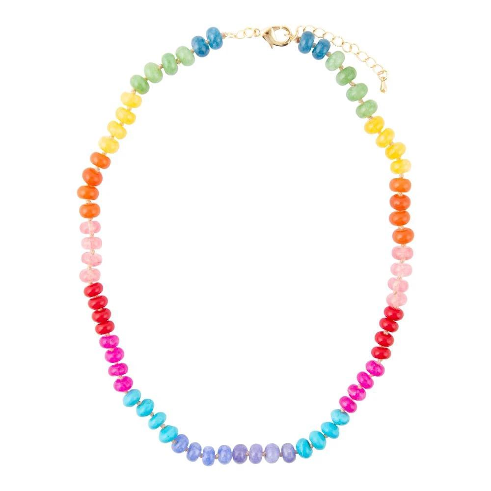 Kaleidoscope Multistone Strand Necklace by Barse Jewelry