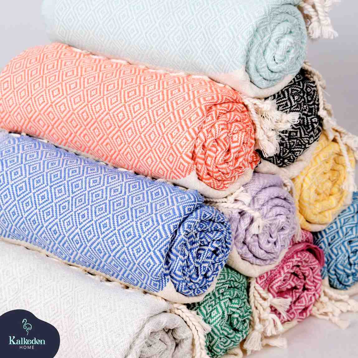 "Diamond" 100% Premium Turkish Cotton hand woven towel