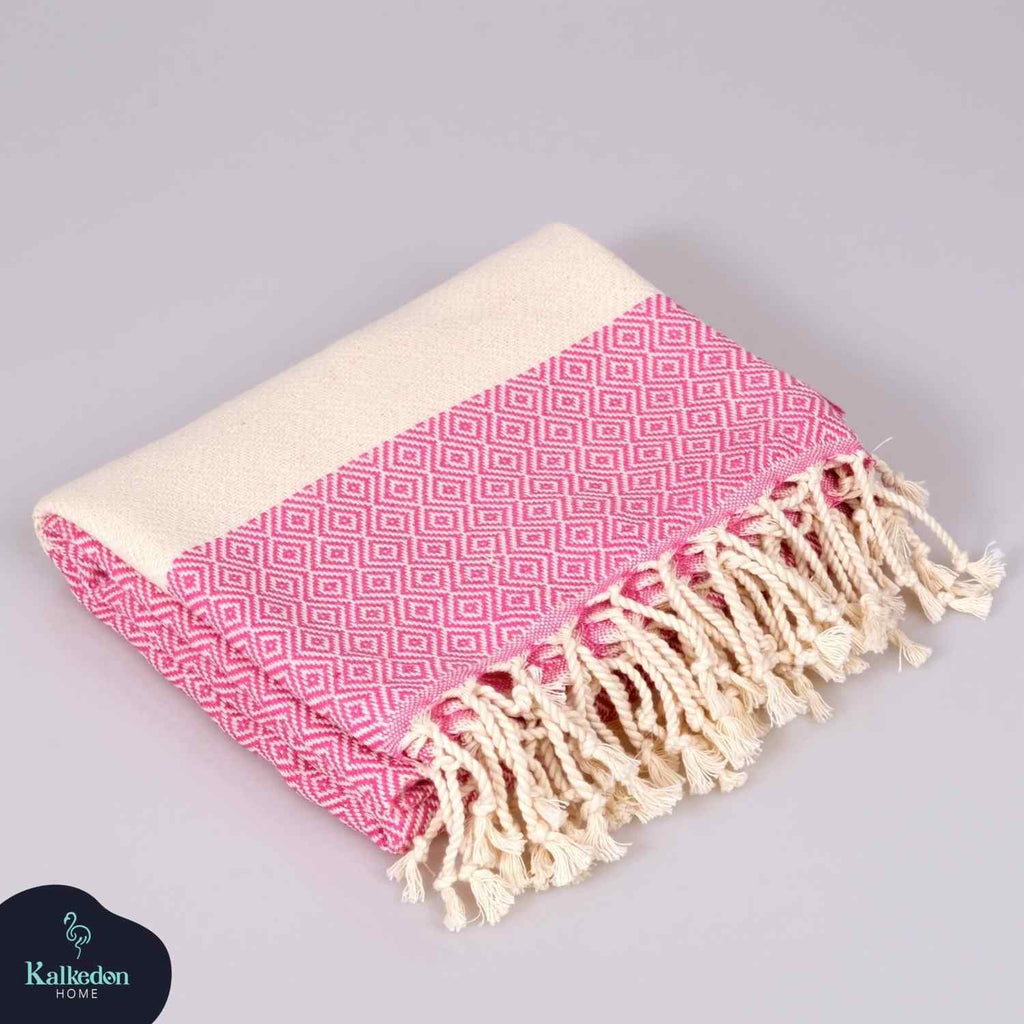 "Diamond" 100% Premium Turkish Cotton hand woven towel