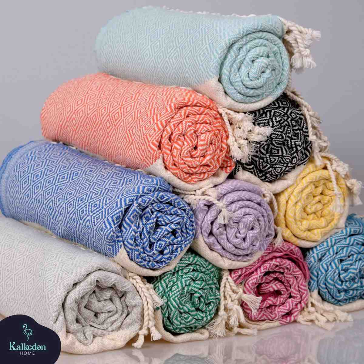 "Diamond" 100% Premium Turkish Cotton hand woven towel