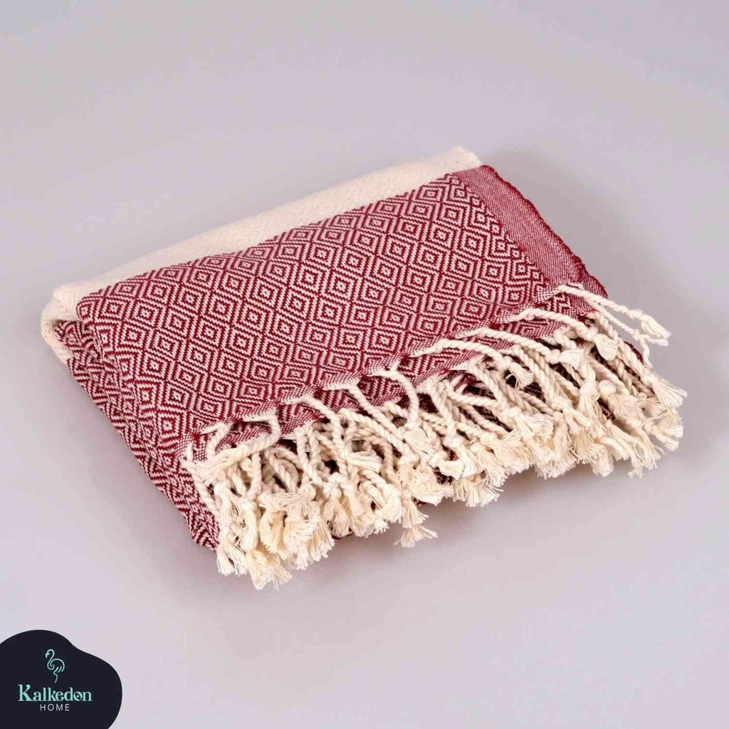 "Diamond" 100% Premium Turkish Cotton hand woven towel