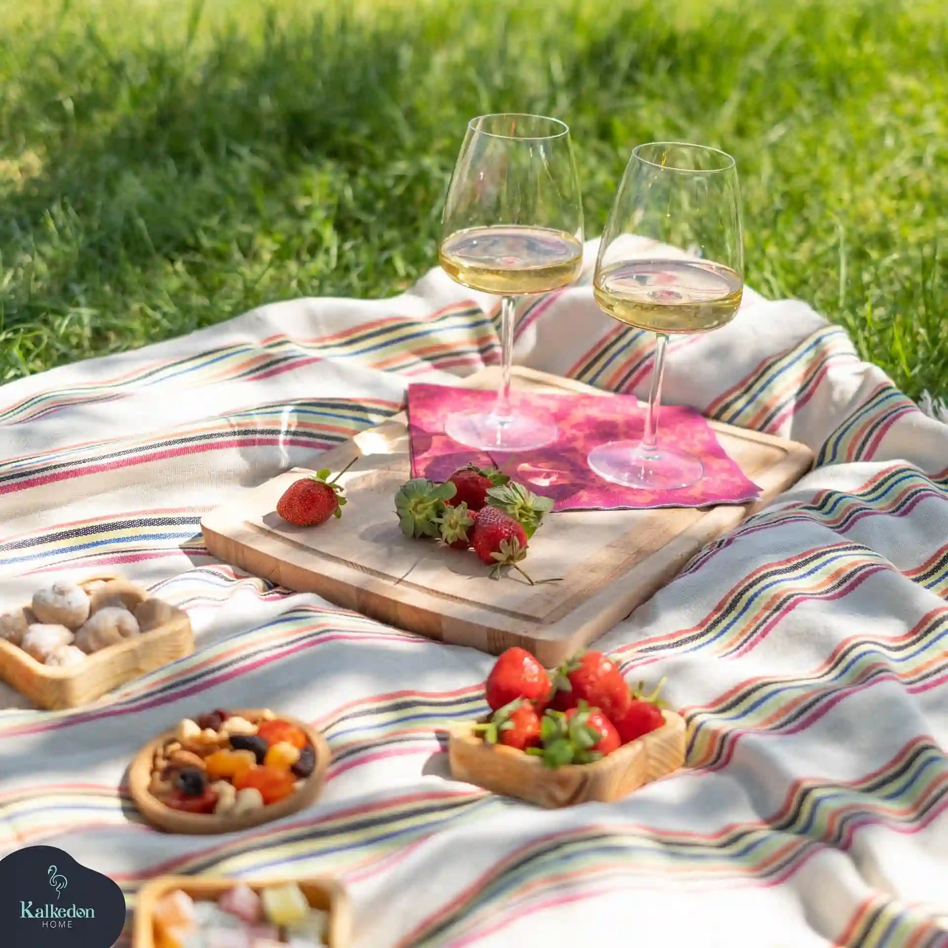 Rainbow Turkish Blanket - 100% Premium Turkish Cotton