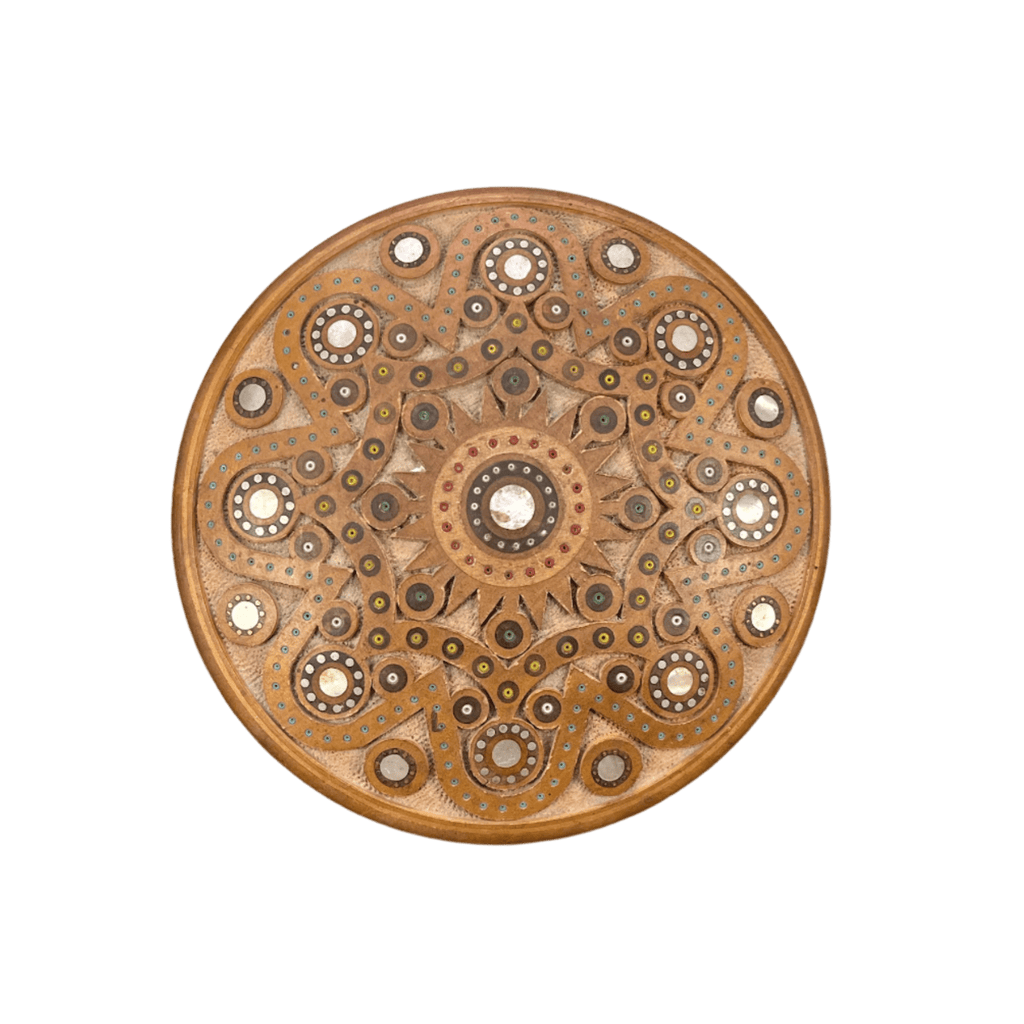 Kalyna Vintage Round Carved Keepsake Box