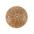 Kalyna Vintage Round Carved Keepsake Box