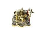 Kamdhenu - Golden Cow Calf Set for Mandir, Car Dashboard & for Gifting La Vie Bien Kamdhenu - Golden Cow Calf Set for Mandir, Car Dashboard & for Gifting