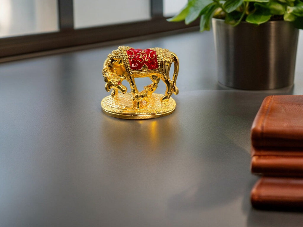 Kamdhenu Idol Figurine for Car Dashboard or Work Desk Car Accessories La Vie Bien Kamdhenu Idol Figurine for Car Dashboard or Work Desk
