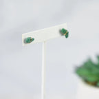 Kara Wire Wrapped Natural Stone Stud Earrings by Lemons and Limes Boutique