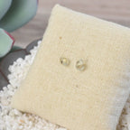 Kara Wire Wrapped Natural Stone Stud Earrings by Lemons and Limes Boutique