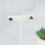 Kara Wire Wrapped Natural Stone Stud Earrings by Lemons and Limes Boutique