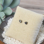 Kara Wire Wrapped Natural Stone Stud Earrings by Lemons and Limes Boutique