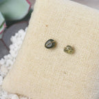 Kara Wire Wrapped Natural Stone Stud Earrings by Lemons and Limes Boutique