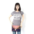 Karen Vintage Fabric Bag With Leather Straps - Thailand Bags La Vie Bien Karen Vintage Fabric Bag With Leather Straps - Thailand