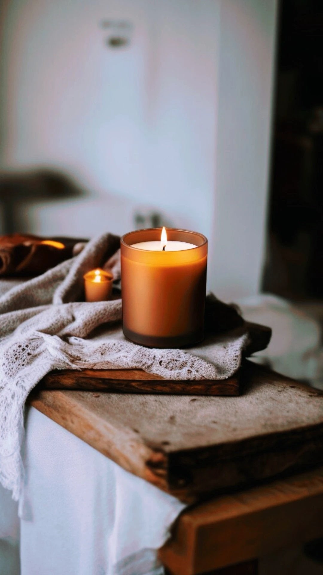 KARMA CANDLE - HIDDEN CRYSTALS INSIDE! -- by Moon Water Apothecary! by Moon Water Apothecary