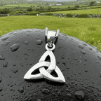 Karstyn Celtic Trinity Knot Necklace in Sterling Silver Pendant La Vie Bien Karstyn Celtic Trinity Knot Necklace in Sterling Silver