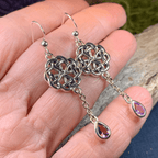 Kate Celtic Knot Earrings in Sterling Silver Dangle Earrings La Vie Bien Kate Celtic Knot Earrings in Sterling Silver