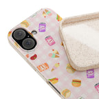 Kawaii foodie picnic eco Biodegradable Phone Case — Pink Picnic Snack Pattern Eco-Friendly iPhone Cover Phone Case La Vie Bien Kawaii foodie picnic eco Biodegradable Phone Case — Pink Picnic Snack Pattern Eco-Friendly iPhone Cover