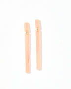 Keli Statement Earrings - Blush Satin