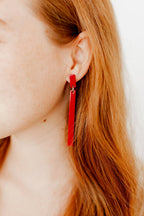 Keli Statement Earrings - Mulberry