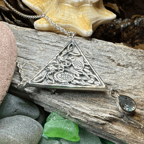 Kells Celtic Birds Necklace in Sterling Silver Necklet La Vie Bien Kells Celtic Birds Necklace in Sterling Silver