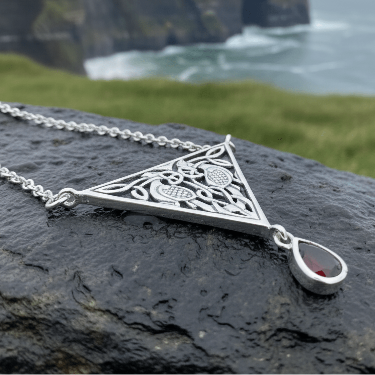 Kells Celtic Birds Necklace in Sterling Silver Necklet La Vie Bien Kells Celtic Birds Necklace in Sterling Silver