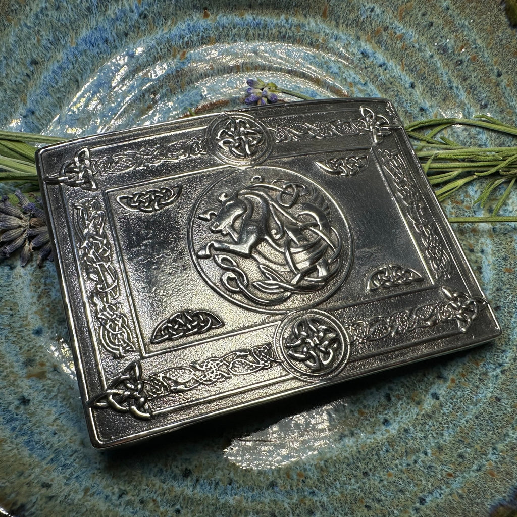 Kelpie Celtic Kilt Belt Buckle - Handmade in Scotland Belt Buckle La Vie Bien Kelpie Celtic Kilt Belt Buckle - Handmade in Scotland
