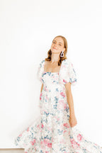 Kennedy Statement Earrings - Baby Pink