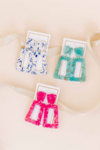 Kennedy Statement Earrings - Cosmic Pink