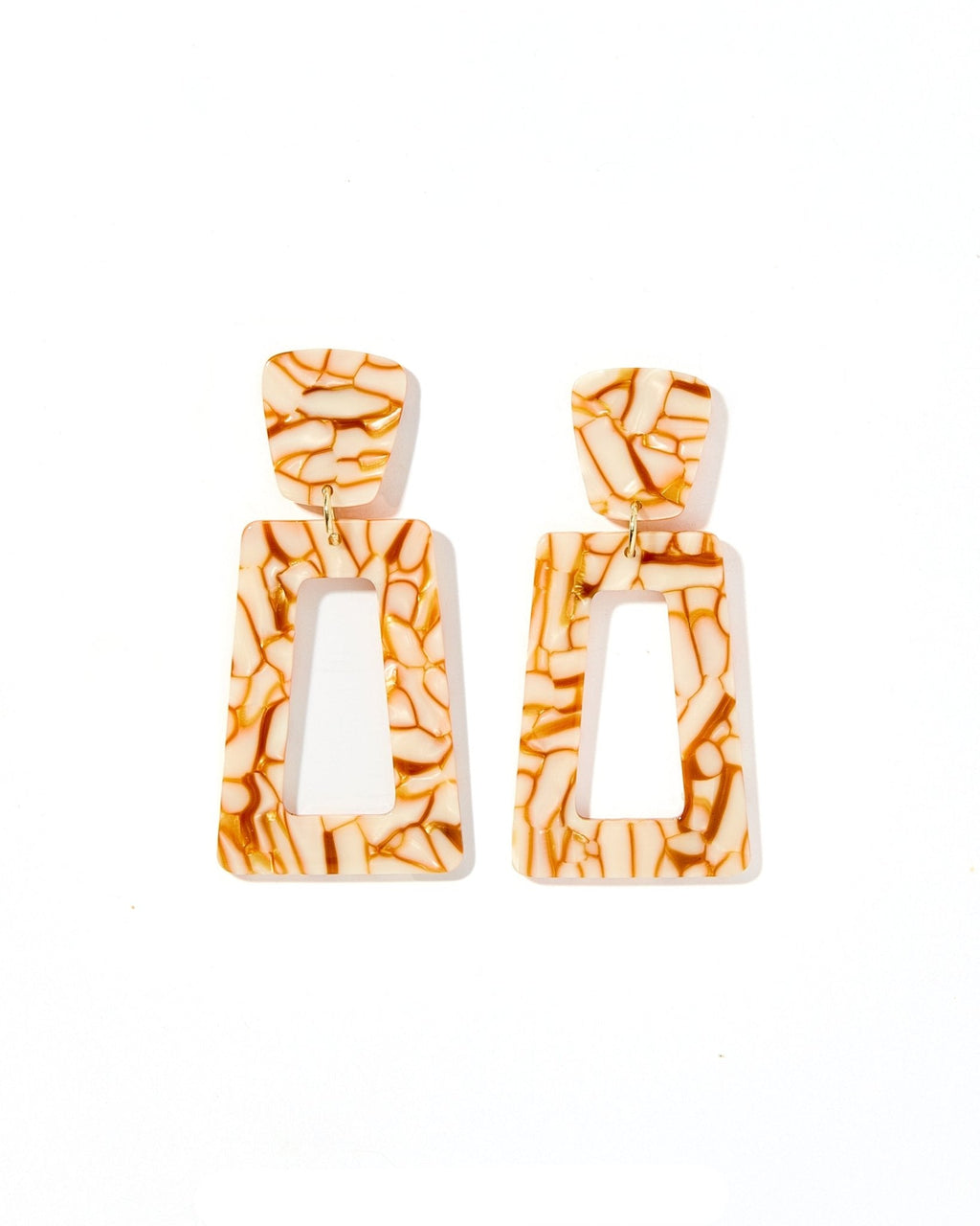 Kennedy Statement Earrings - Desert Sand