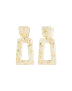 Kennedy Statement Earrings - Gold Confetti