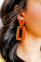 Kennedy Statement Earrings - Honey