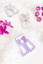 Kennedy Statement Earrings - Lilac
