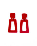 Kennedy Statement Earrings - Mulberry